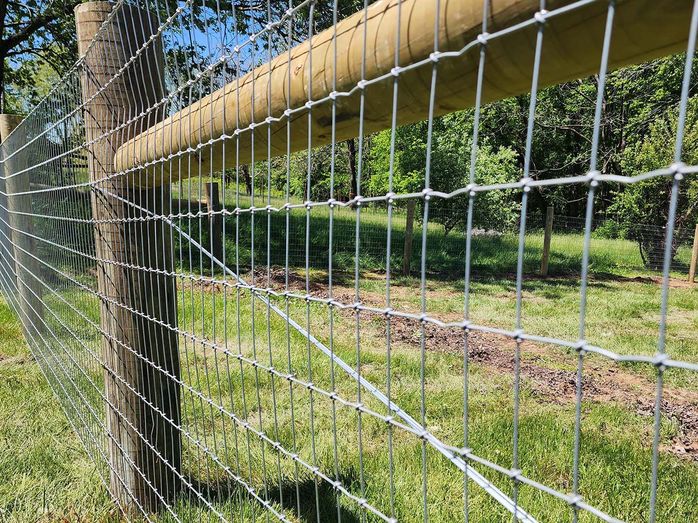 Sturdy woven wire h-brace fencing in Bloomington Indiana