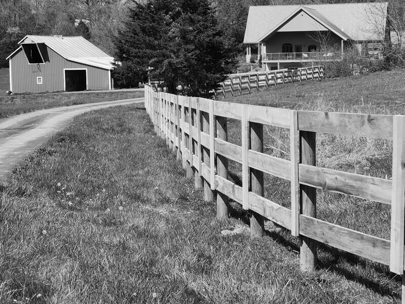 Central and Southern Indiana board fence.