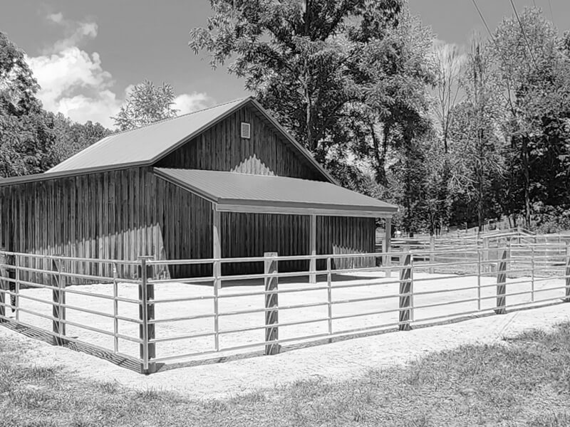 Central and Southern Indiana continuous panel fence.